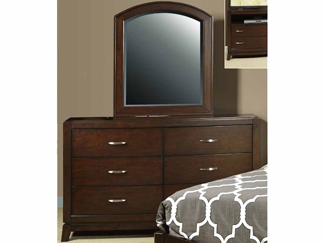 Mango Wood Home Decorative Spiro Dresser Mirror for Living Room