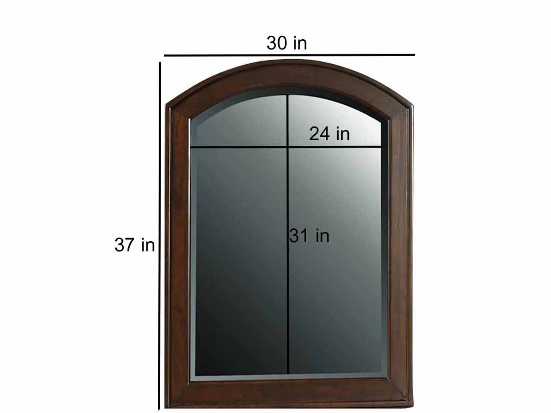Mango Wood Home Decorative Spiro Dresser Mirror for Living Room
