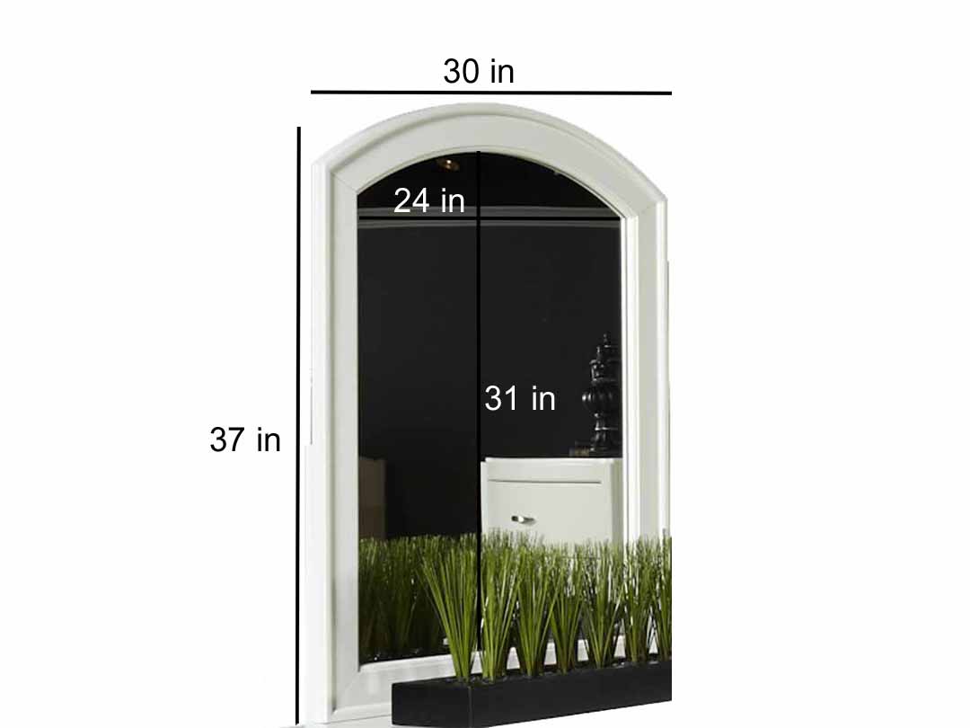 Mango Wood Home Decorative Spiro Dresser Mirror for Living Room
