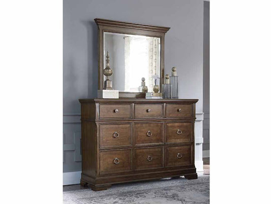 Mango Wood Svanhi Dresser Decorative Mirror Frame| Wooden Mirror | Brown Finish