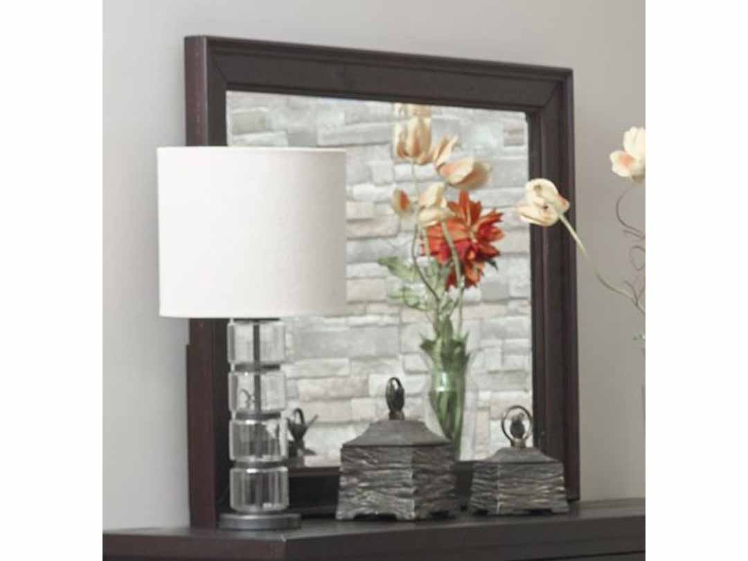 Mango Wood Doro Dresser Decorative Mirror Frame| Wooden Mirror | Brown Finish