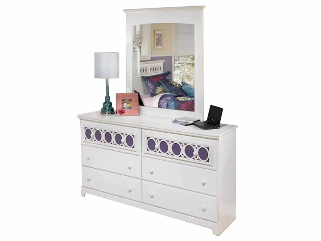 Mango Wood Cadogn Dresser Decorative Mirror Frame| Wooden Mirror | White Finish