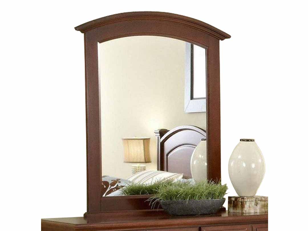 Mango Wood Home Decorative Eilei Dresser Wall Mirror for Living Room | Brown Finish