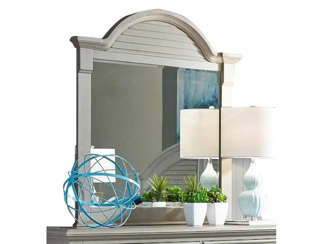 Mango Wood Yisr Dresser Decorative Mirror Frame| Wooden Mirror | White Finish