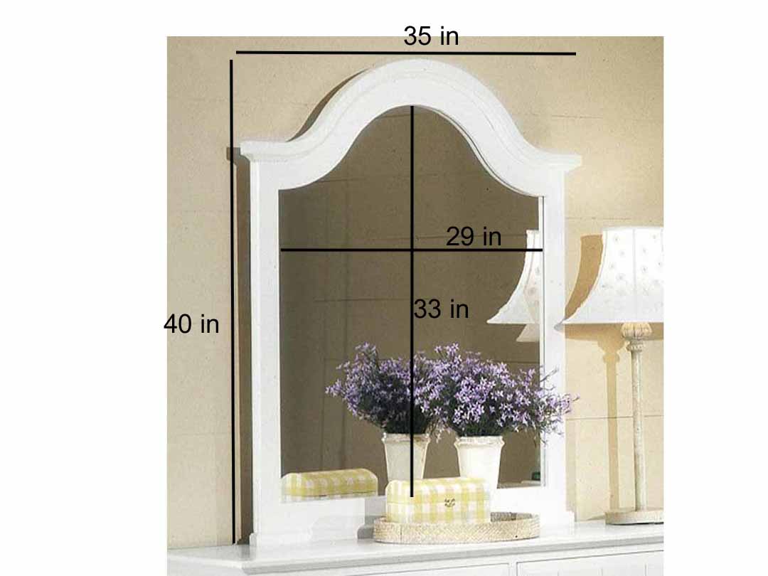 Mango Wood Home Decorative Sada Dresser Wall Mirror for Living Room