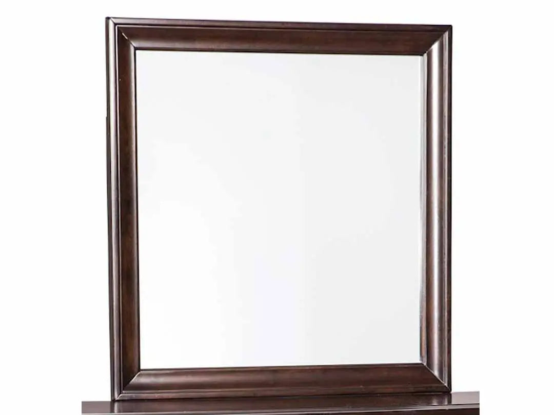 Mango Wood Burh Dresser Decorative Mirror Frame| Wooden Mirror | Brown Finish