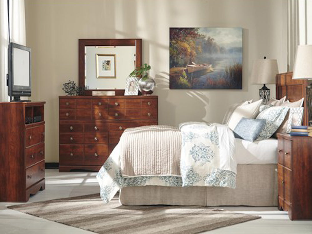 Mango Wood Anselv Dresser Decorative Mirror Frame| Wooden Mirror | Brown Finish