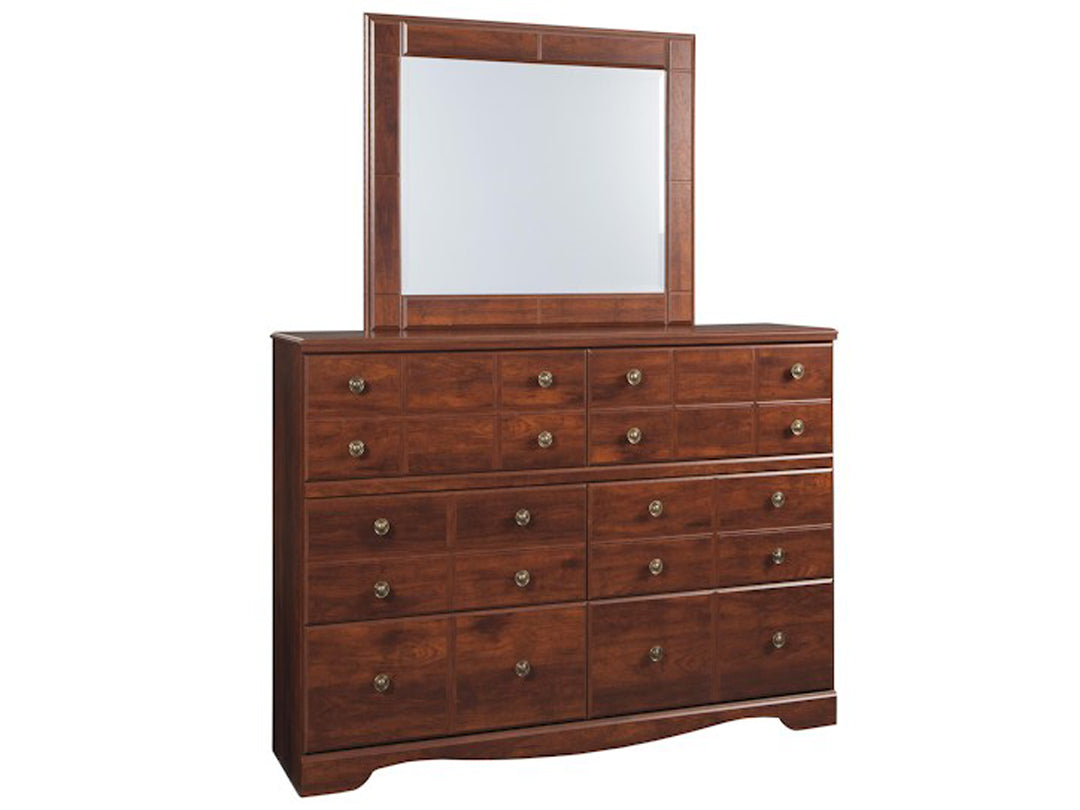 Mango Wood Anselv Dresser Decorative Mirror Frame| Wooden Mirror | Brown Finish