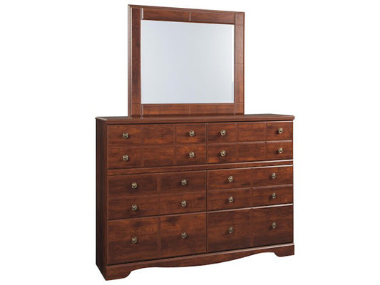 Mango Wood Anselv Dresser Decorative Mirror Frame| Wooden Mirror | Brown Finish