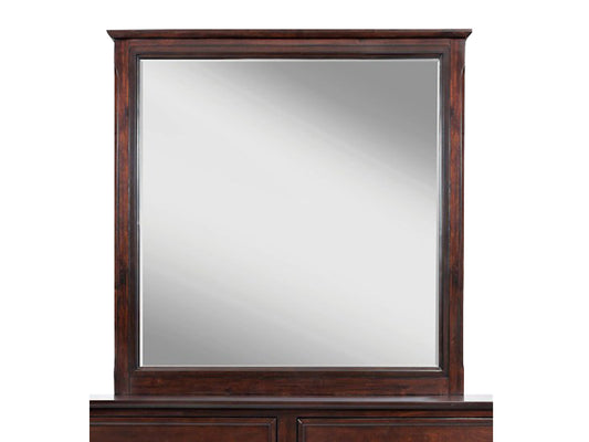 Mango Wood Home Decorative Aneir Dresser Wall Mirror for Living Room | Walnut Finish