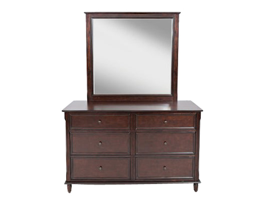 Mango Wood Home Decorative Aneir Dresser Wall Mirror for Living Room | Walnut Finish