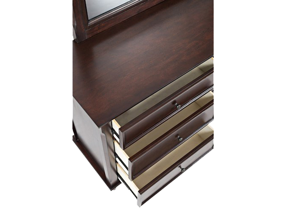 Mango Wood Home Decorative Aneir Dresser Wall Mirror for Living Room | Walnut Finish