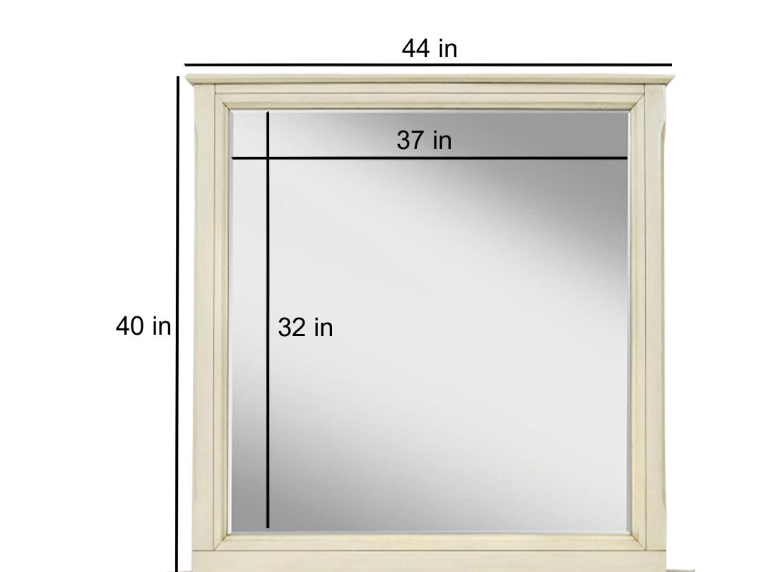 Mango Wood Home Decorative Aneir Dresser Wall Mirror for Living Room | Walnut Finish