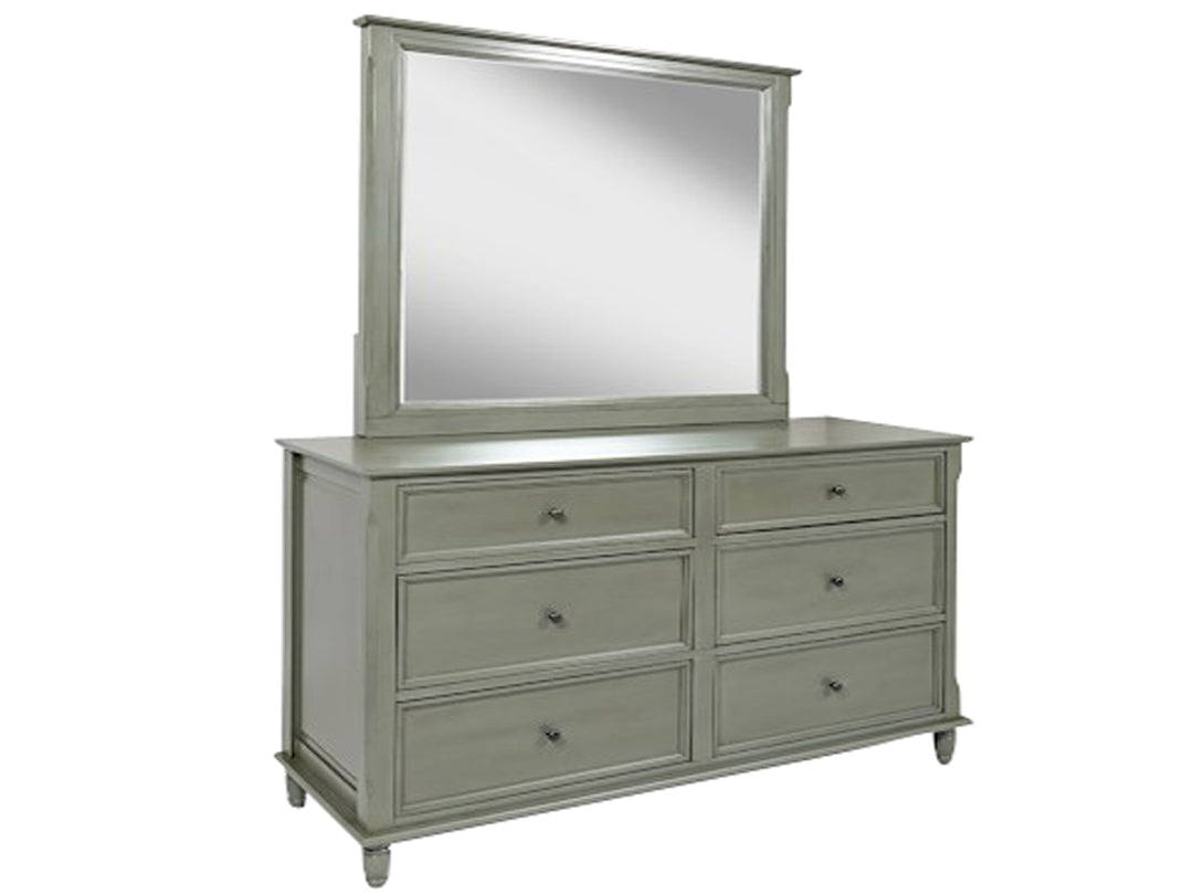 Mango Wood Home Decorative Aneir Dresser Wall Mirror for Living Room | Walnut Finish