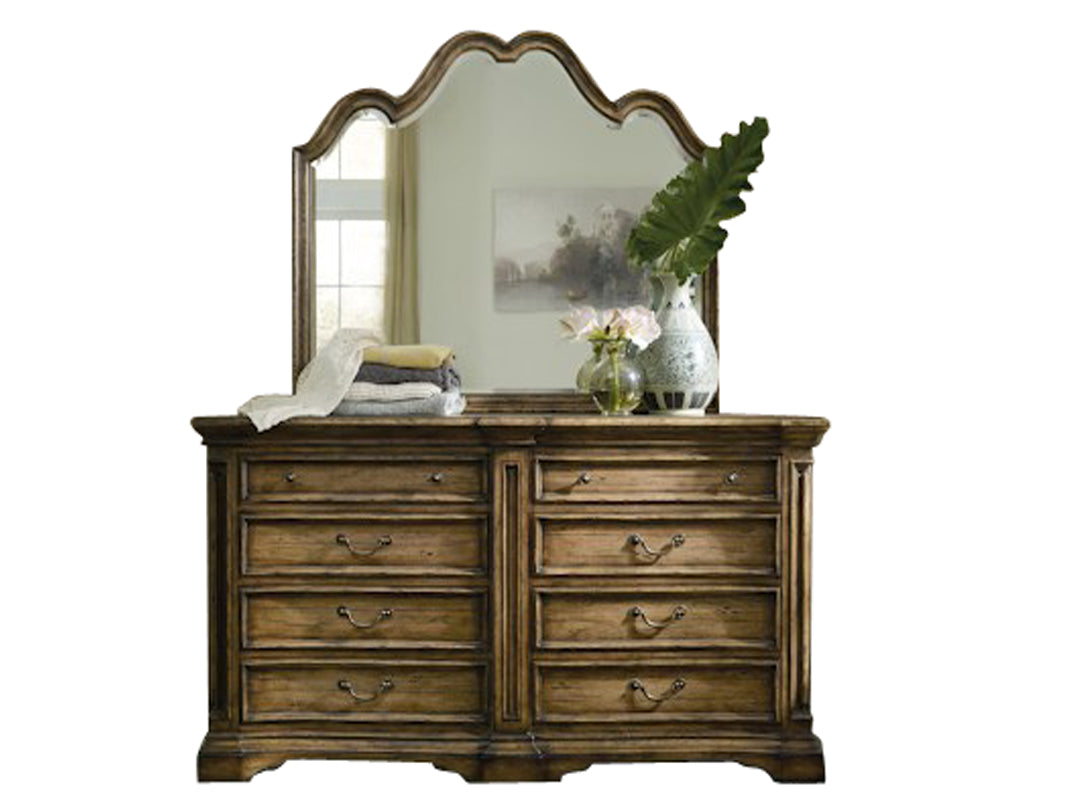 Mango Wood Home Decorative Nepht Dresser Wall Mirror for Living Room
