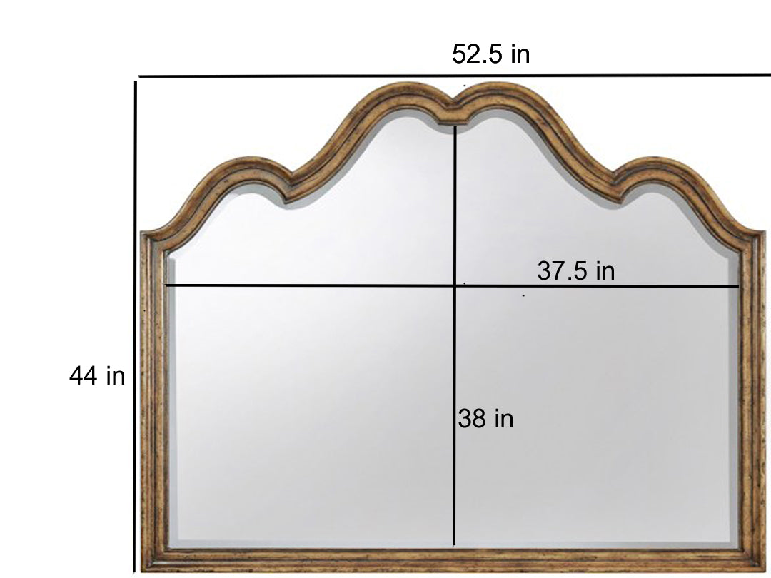 Mango Wood Home Decorative Nepht Dresser Wall Mirror for Living Room