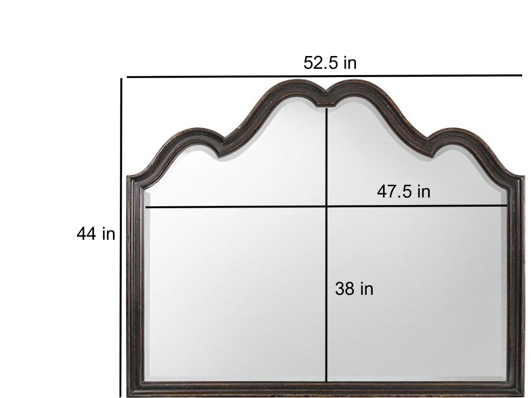 Mango Wood Home Decorative Nepht Dresser Wall Mirror for Living Room