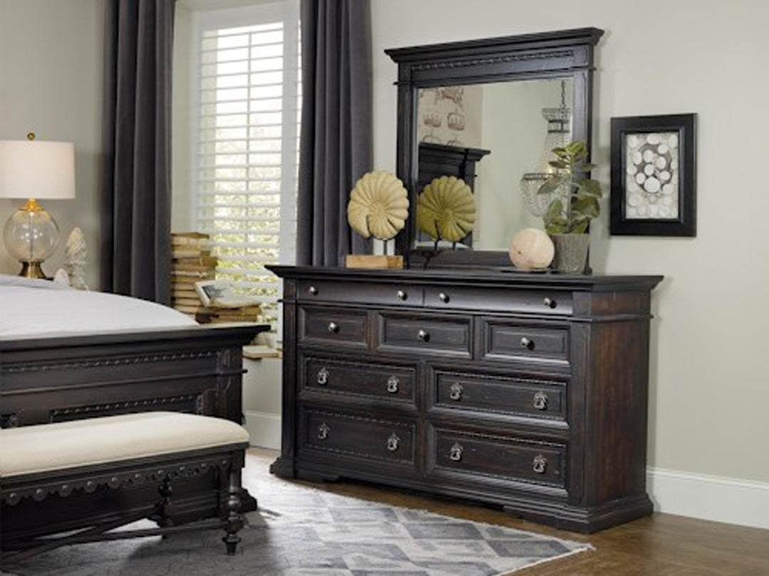 Mango Wood Ercili Dresser Decorative Mirror Frame| Wooden Mirror | Brown Finish