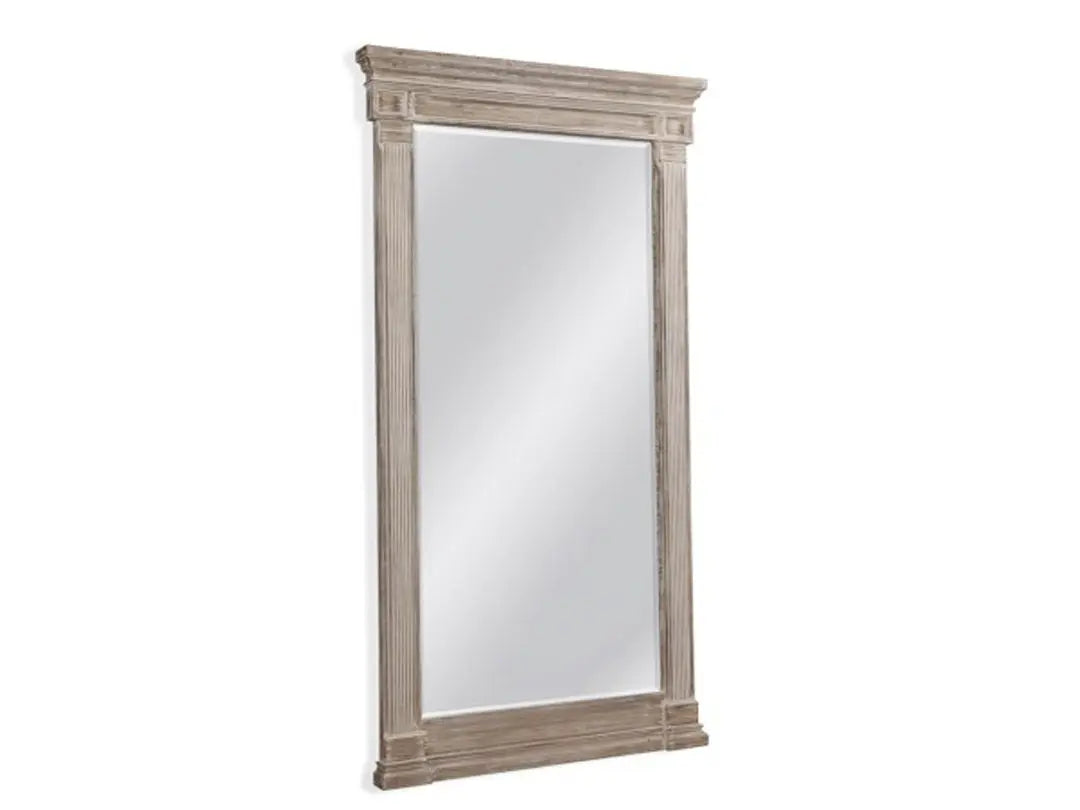 Mango Wood Rectnago Wall Decorative Mirror Frame| Wooden Mirror | Brown Finish