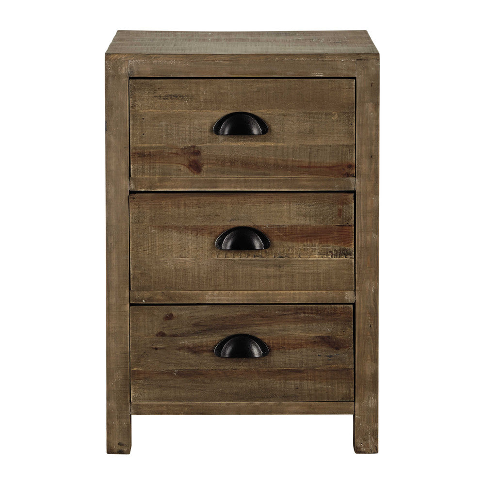 Solid Wood Manki Bedside Storage Table for Living Room