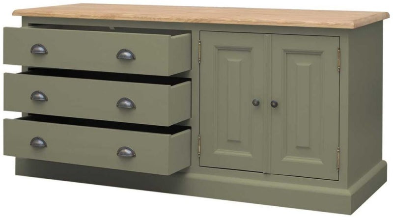 Mango Wood Leo Storage Entertainment TV Stand Unit for Living Room