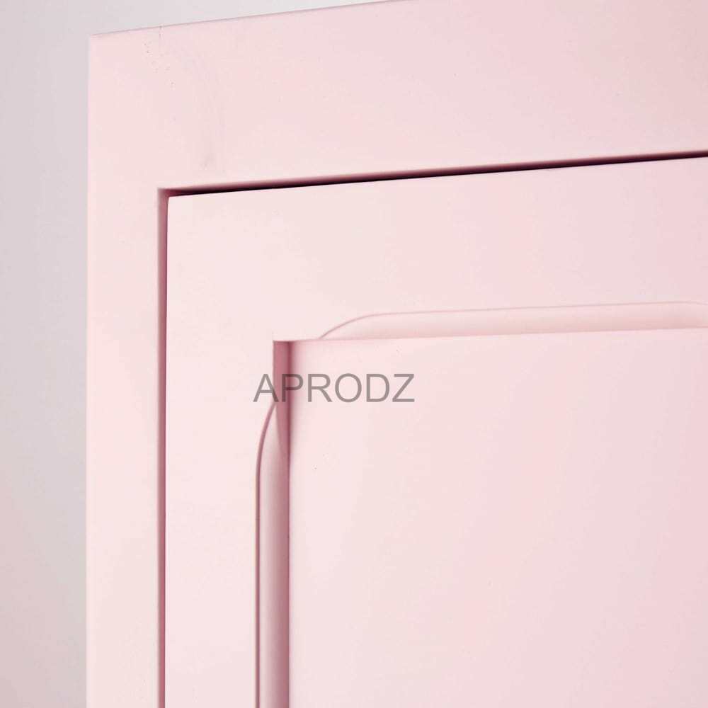 Mango Wood Single Doors Multipurpose Storage Kiev Wardrobe Almirah for Living Room | Pink