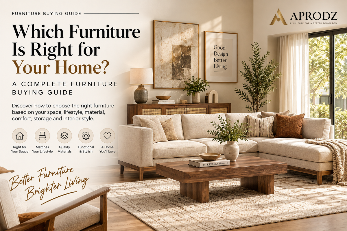 Which Furniture Is Right for Your Home? A Complete Furniture Buying Guide Aprodz