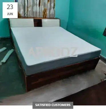 Translation missing: en.Customized-Sheesham-Wood-Allure-Bed-with-Storage-King-Size-Walnut-Finish Aprodz