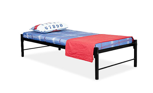 Iron Single Bed for Bedroom Single Size Metal Bed, Black Color