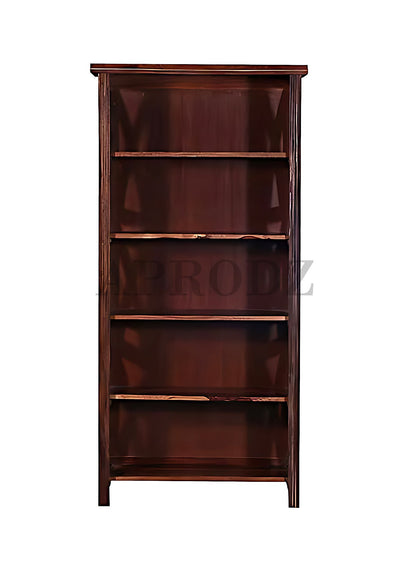 Bookshelf | Sheesham Wood Wooden Storage Organizer | Shelves Bookcase Rustic Durable, Stylish & Compact Design for Home, Office & Living Room | Furniture Organizer Elegant Finish (Brown 3)