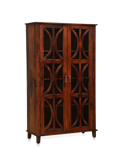 Bookshelf | Sheesham Wood Durable & Stylish Wooden Storage Organizer | Shelves Bookcase Rustic Elegant for Home Office Living Room | Compact Design Furniture Organizer (Honey)