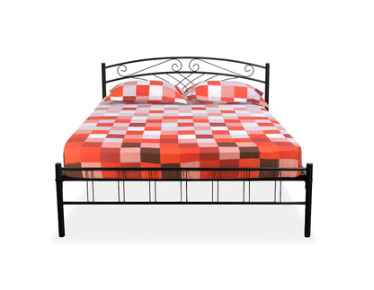 Iron Bed for Bedroom Metal Bed (Black Color)