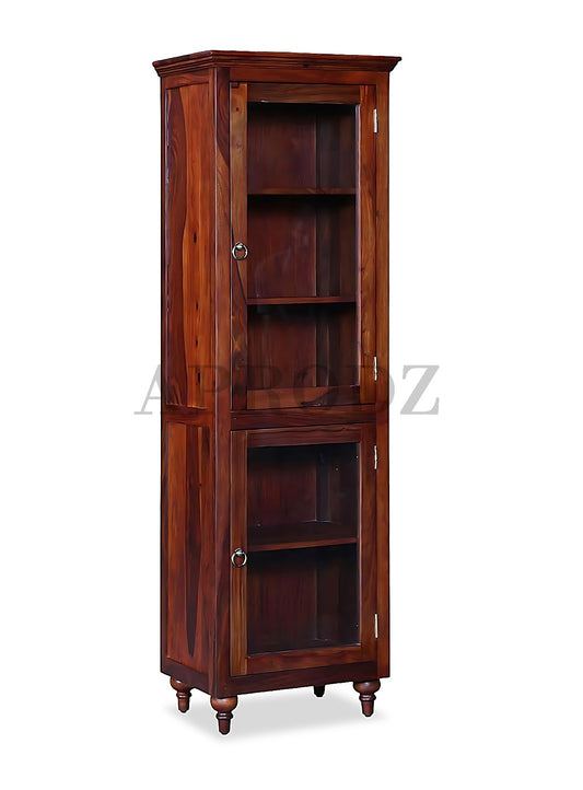 Bookshelf | Sheesham Wood Wooden Storage Organizer | Shelves Bookcase Rustic Durable, Stylish & Compact Design for Home, Office, Living Room | Furniture Organizer Elegant Finish (Honey 3)