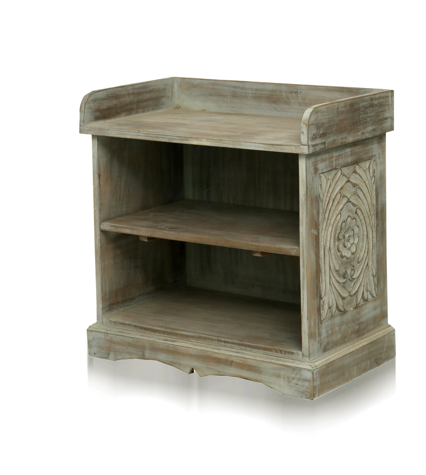 Solid Mango Wood Bench for Living Room, Bedroom & Entryway | Handcrafted Wooden Seating Furniture with Natural Finish 