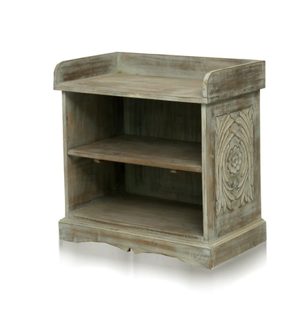 Solid Mango Wood Bench for Living Room, Bedroom & Entryway | Handcrafted Wooden Seating Furniture with Natural Finish 