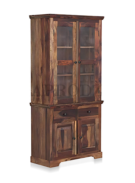 Bookshelf | Sheesham Wood Wooden Storage Organizer | Shelves Bookcase Rustic Durable, Stylish & Compact Design for Home, Office & Living Room | Furniture Organizer Elegant Finish (Brown 6)
