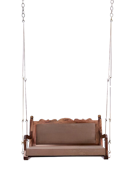 Sheesham Wood Swing Jhula for Indoor Outdoor & Balcony | House Swings for Adults (Walnut Finish)