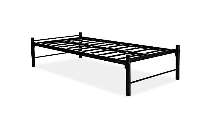 Iron Single Bed for Bedroom Single Size Metal Bed, Black Color