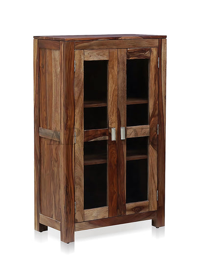 Bookshelf | Sheesham Wood Durable & Stylish Wooden Storage Organizer | Shelves Bookcase Rustic Elegant for Home Office Living Room | Compact Design Furniture Organizer (Brown 4)