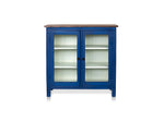 2 Door Cabinet with Wicker Front 2 Shelves | Mango Wood Storage Organizer | Rustic Durable Stylish Wooden Furniture | Compact Design Home Decor 