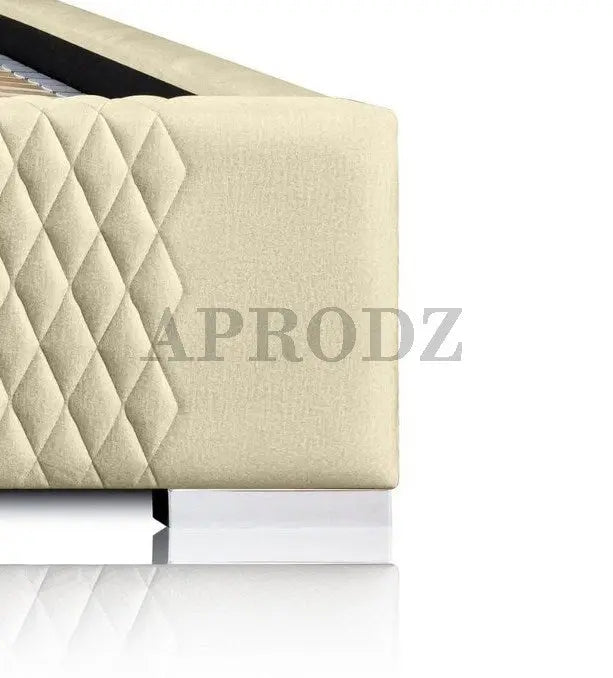 Translation missing: en.Velvet Upholstered King Size Bed with Hydraulic Storage 