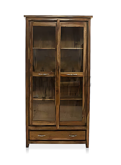Bookshelf | Sheesham Wood Wooden Storage Organizer | Shelves Bookcase Rustic Durable, Stylish & Compact Design for Home, Office & Living Room | Furniture Organizer Elegant Finish (Brown 5)