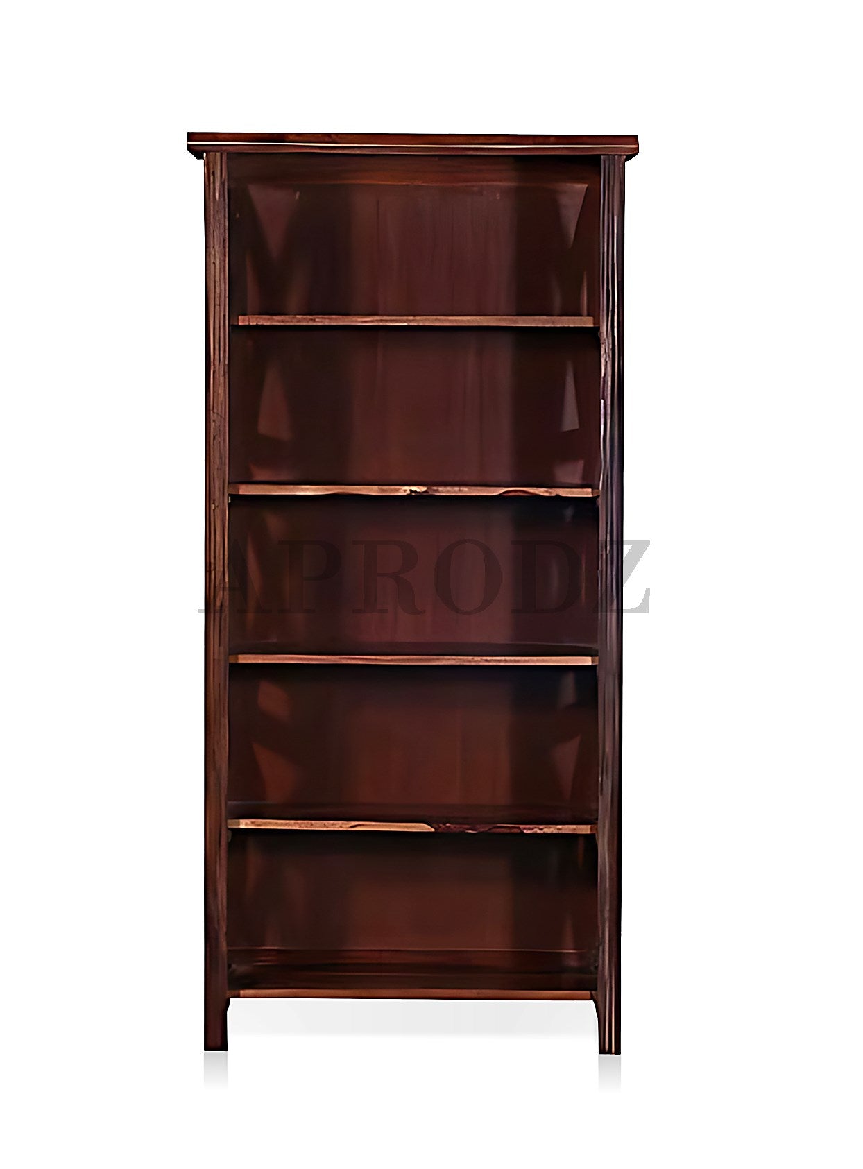 Bookshelf | Sheesham Wood Wooden Storage Organizer | Shelves Bookcase Rustic Durable, Stylish & Compact Design for Home, Office & Living Room | Furniture Organizer Elegant Finish (Brown 3)