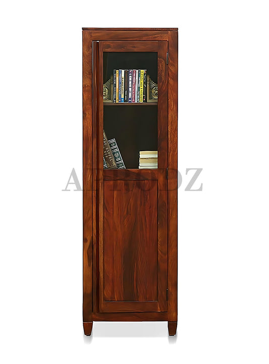 Bookshelf | Sheesham Wood Wooden Storage Organizer | Shelves Bookcase Rustic Durable, Stylish & Compact Design for Home, Office, Living Room | Furniture Organizer Elegant Finish (Honey 2)