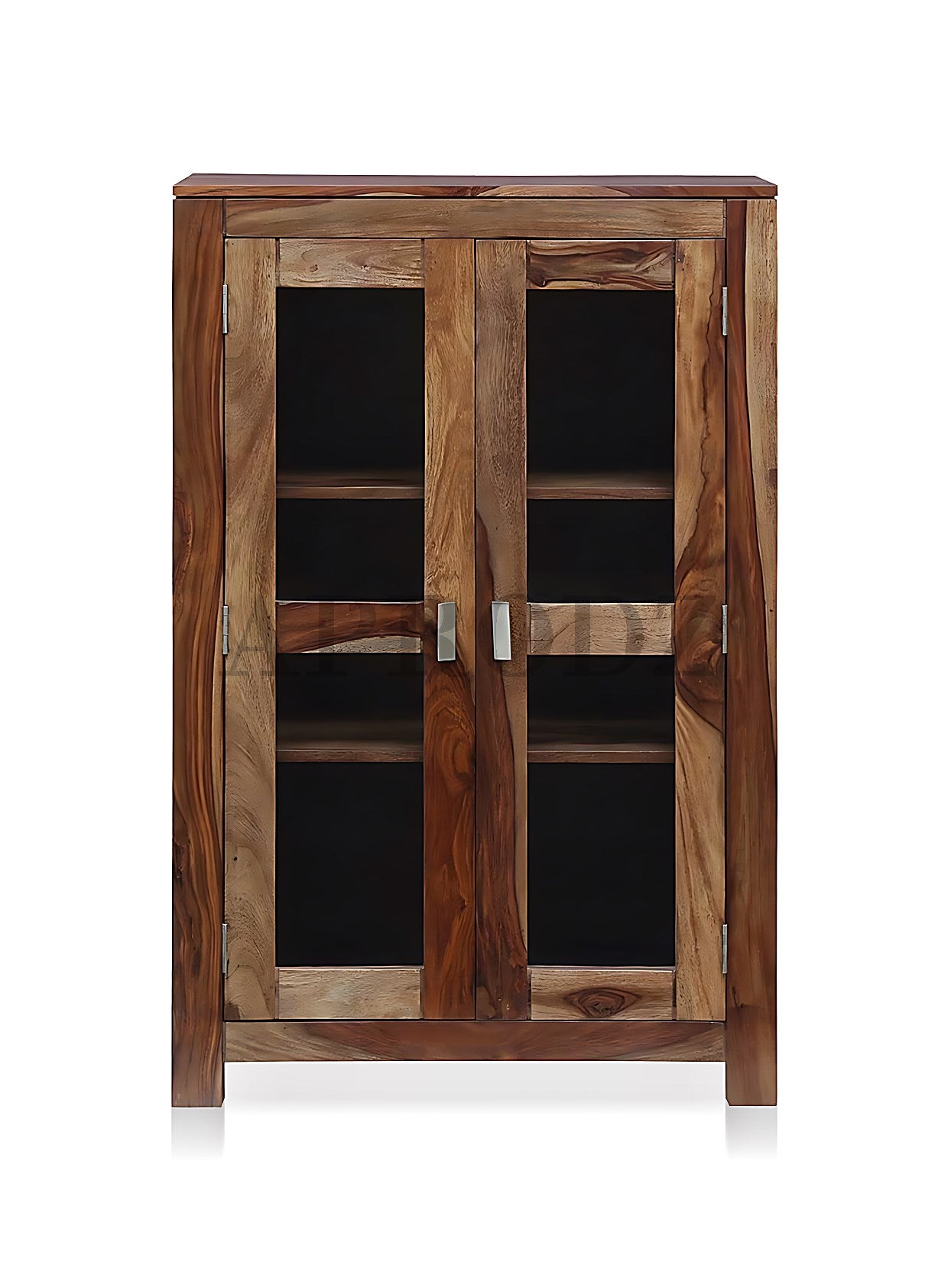 Bookshelf | Sheesham Wood Durable & Stylish Wooden Storage Organizer | Shelves Bookcase Rustic Elegant for Home Office Living Room | Compact Design Furniture Organizer (Brown 4)