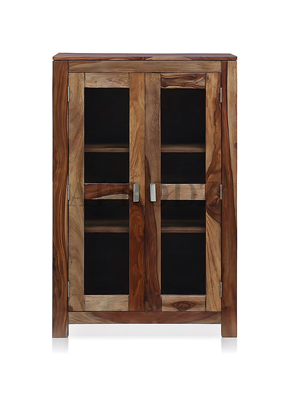 Bookshelf | Sheesham Wood Durable & Stylish Wooden Storage Organizer | Shelves Bookcase Rustic Elegant for Home Office Living Room | Compact Design Furniture Organizer (Brown 4)