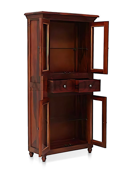 Bookshelf | Sheesham Wood Durable & Stylish Wooden Storage Organizer | Shelves Bookcase Rustic Elegant for Home Office Living Room | Compact Design Furniture Organizer (Honey 2)