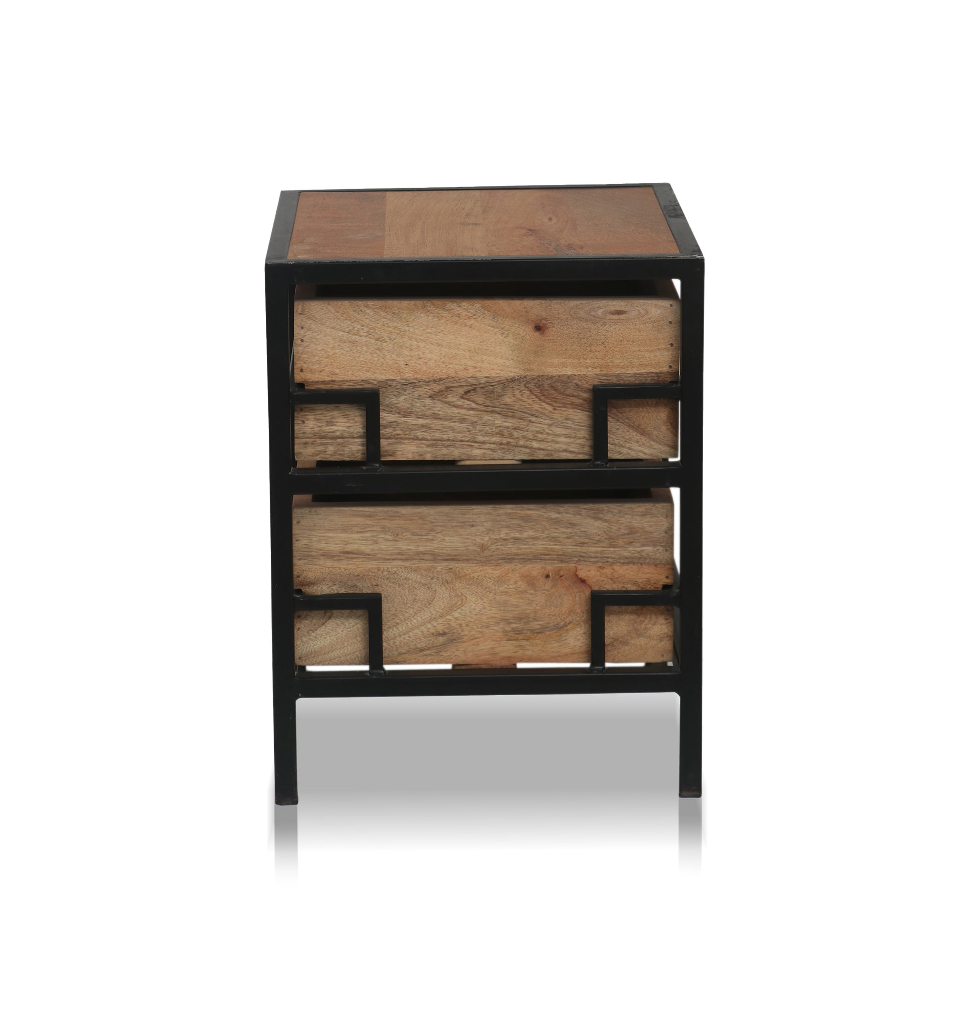 Solid Wood Flora Bedside Storage Table for Living Room 