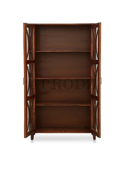 Bookshelf | Sheesham Wood Durable & Stylish Wooden Storage Organizer | Shelves Bookcase Rustic Elegant for Home Office Living Room | Compact Design Furniture Organizer (Honey)