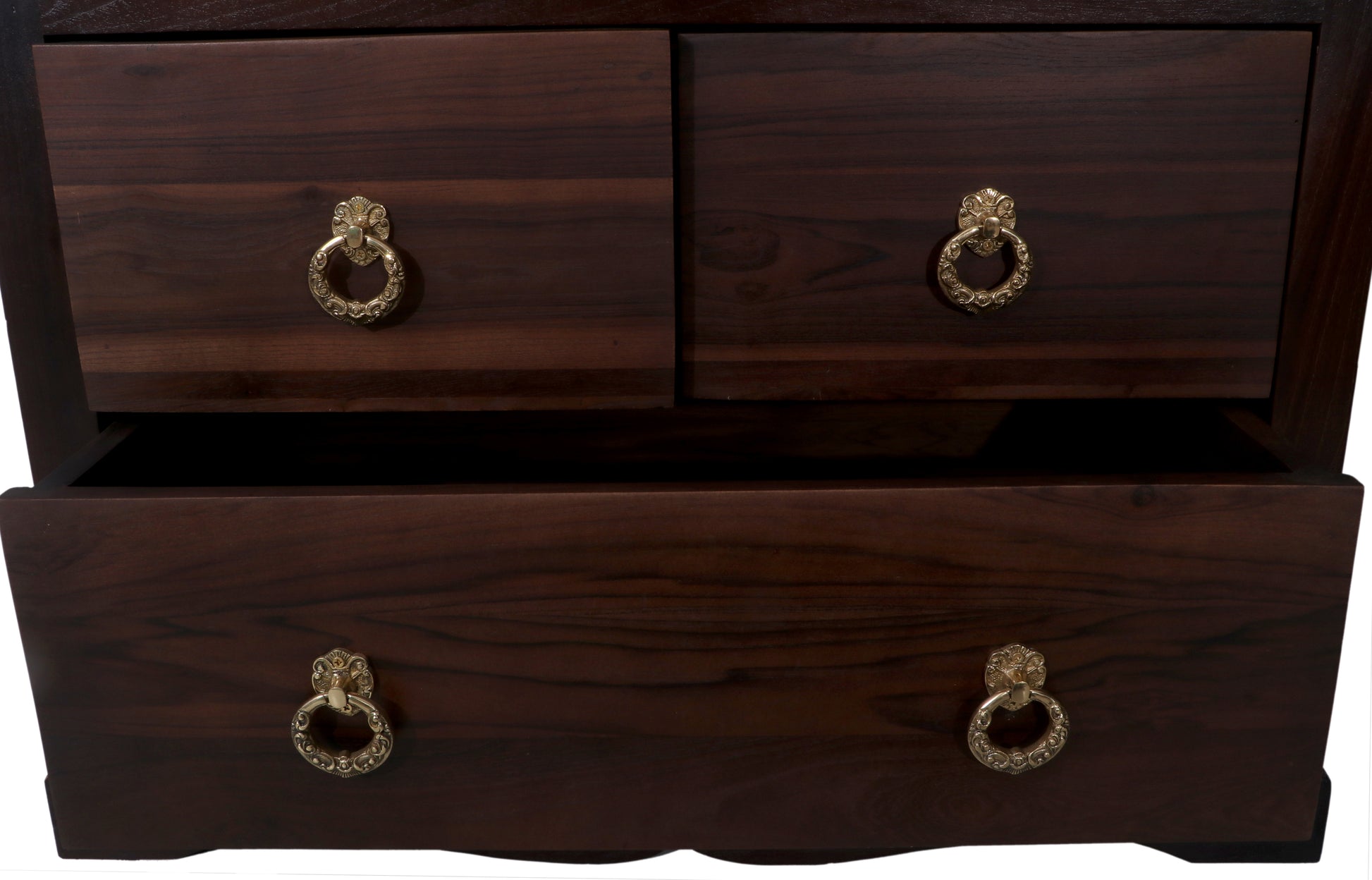 Solid Teak Wood 2-Door Wardrobe with Hanging Rod and Shelves | Premium Wooden Almirah for Bedroom | Natural Finish | Durable & Spacious Storage Cabinet 